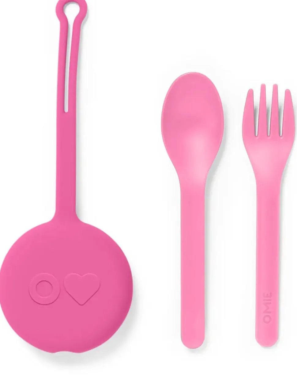 Omie Life OmiePod & Utensils - Bubble Pink