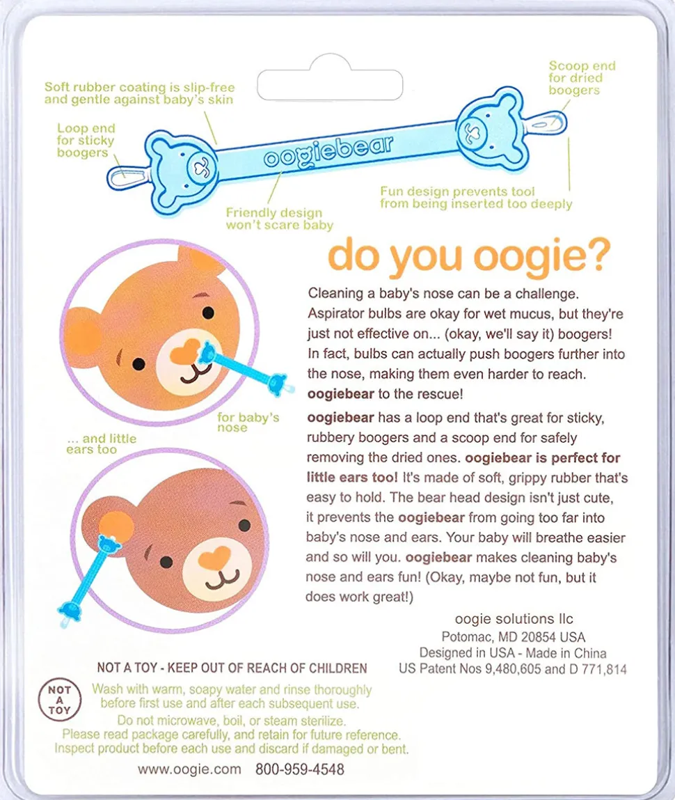 Oogiebear Infant Nose & Ear Cleaner - Blue