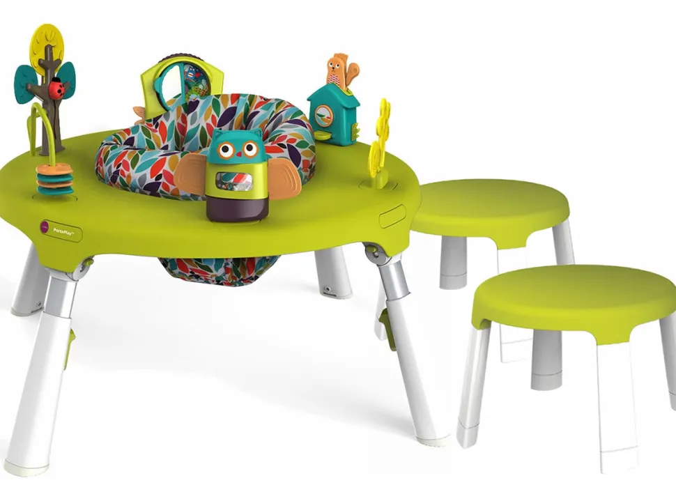 Oribel PortaPlay 4-in-1 Foldable Activity Center & Stools - Forest Friends