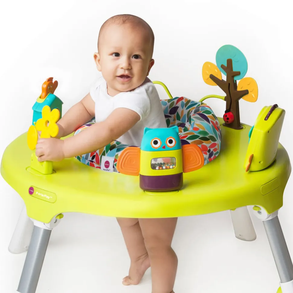 Oribel PortaPlay 4-in-1 Foldable Activity Center & Stools - Forest Friends