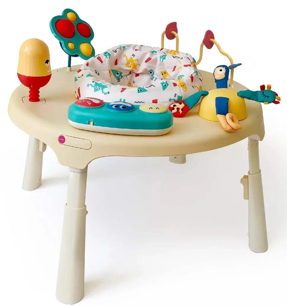 Oribel PortaPlay 4-in-1 Foldable Activity Center - Turn, Bounce, Play, Transform - Monsterland