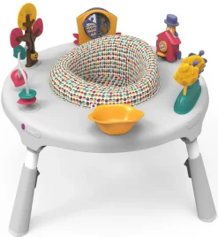 Oribel PortaPlay 4-in-1 Foldable Activity Center - Turn, Bounce, Play, Transform - Wonderland Adventures