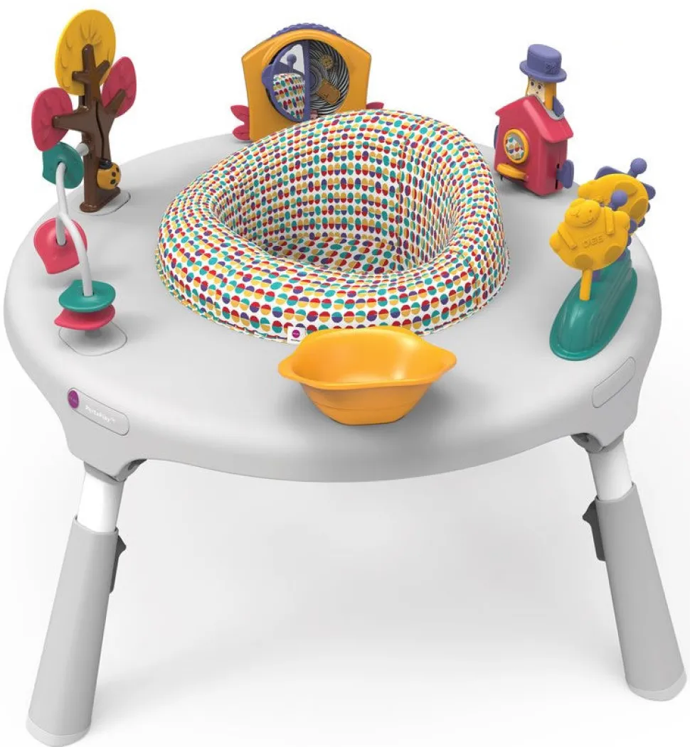 Oribel PortaPlay 4-in-1 Foldable Activity Center - Turn, Bounce, Play, Transform - Wonderland Adventures