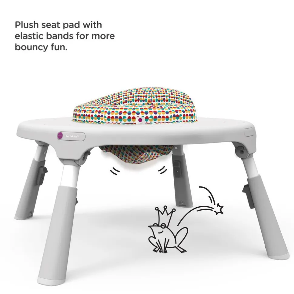Oribel PortaPlay 4-in-1 Foldable Activity Center - Turn, Bounce, Play, Transform - Wonderland Adventures