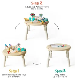 Oribel Portaplay 4-in-1 Grow With Me Activity Center & Stools - Monsterland