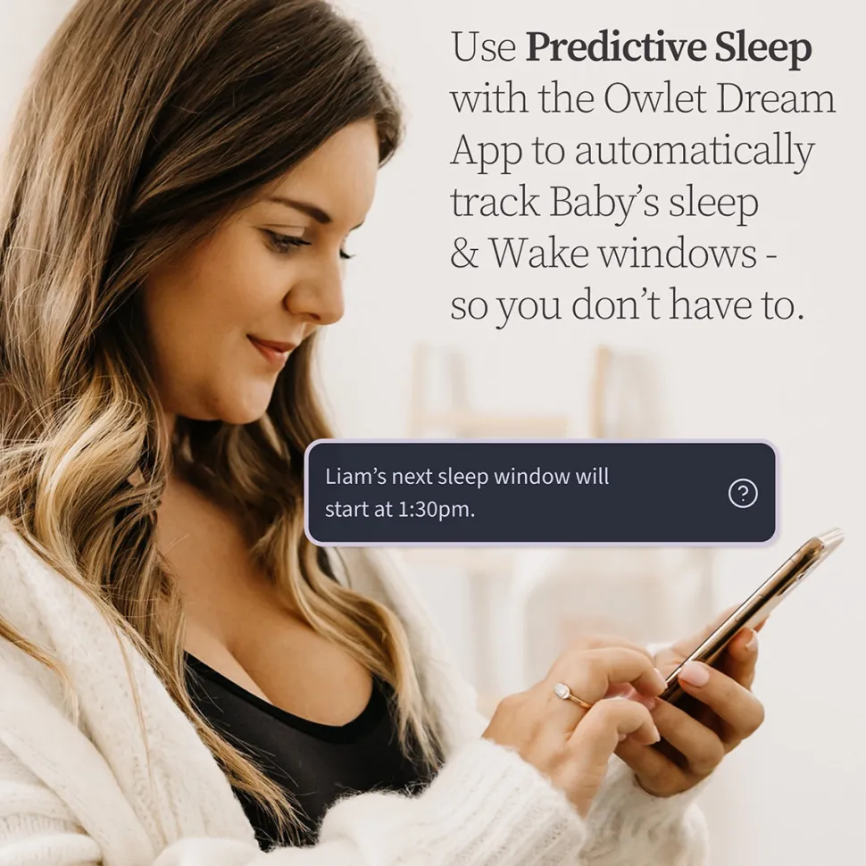 Owlet Cam 2 & Dream Sock Duo Smart Baby Monitoring System - Bedtime Blue