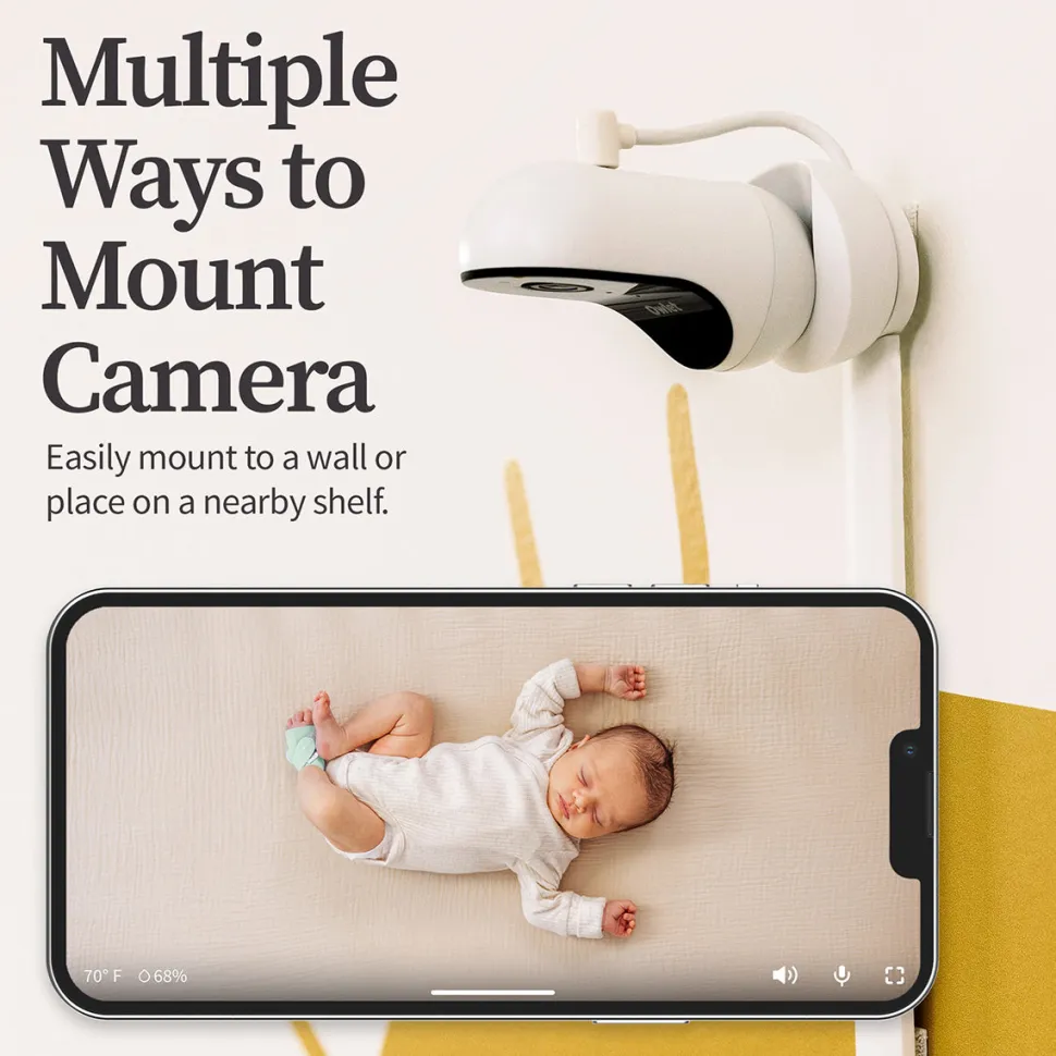 Owlet Cam 2 & Dream Sock Duo Smart Baby Monitoring System - Bedtime Blue