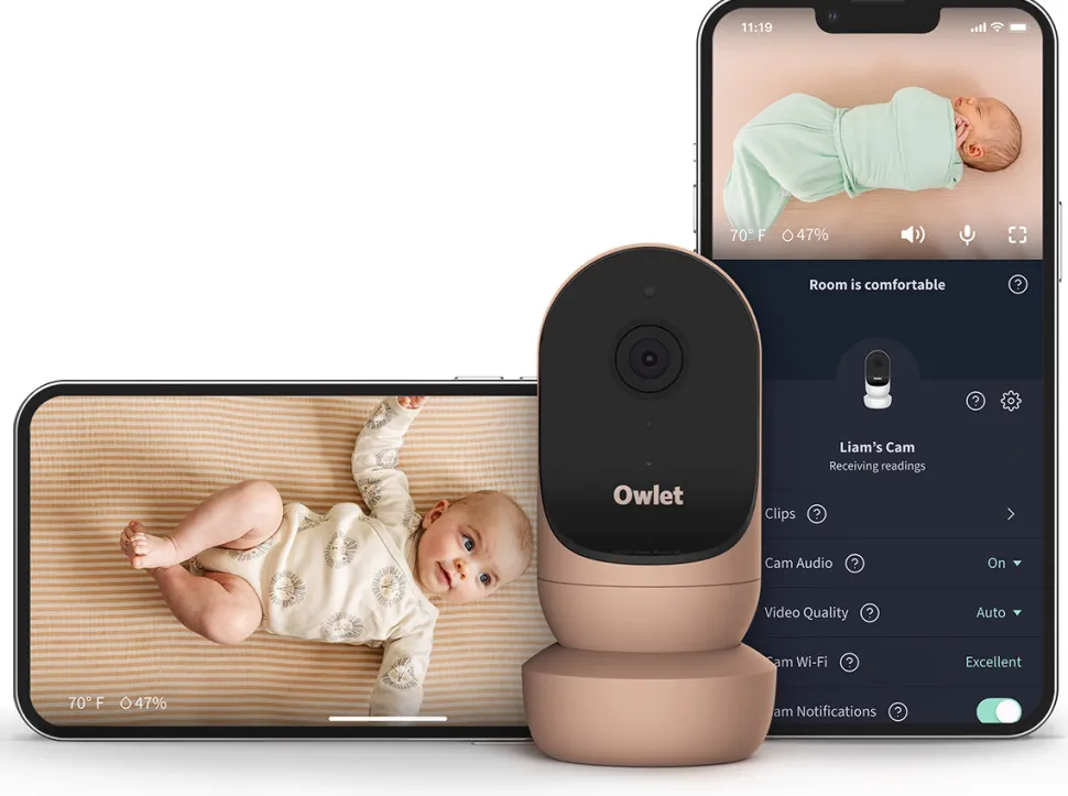 Owlet Cam 2 Smart HD Video Baby Monitor - Dusty Rose