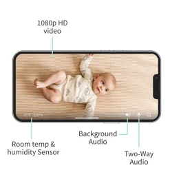 Owlet Cam 2 Smart HD Video Baby Monitor - Dusty Rose