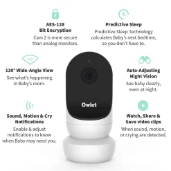 Owlet Cam 2 Smart HD Video Baby Monitor - Bedtime Blue
