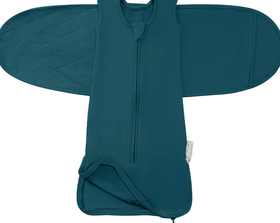 Owlet Dream Sleeper with Swaddle - Deep Sea Green (0-3 months)
