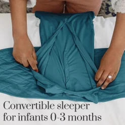 Owlet Dream Sleeper with Swaddle - Deep Sea Green (0-3 months)