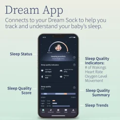 Owlet Dream Sock Smart Baby Monitor - Dusty Rose