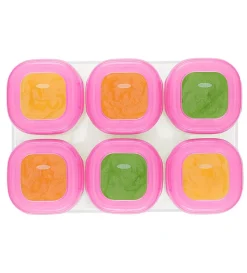 OXO Tot Baby Blocks Freezer Storage Containers, 2 oz - Pink