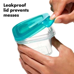 OXO Tot Silicone Freezer Storage Containers, 4 oz - Teal