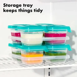 OXO Tot Silicone Freezer Storage Containers, 4 oz - Teal