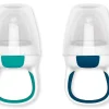 OXO Tot Silicone Self-Feeder 2 Pack - Teal / Navy