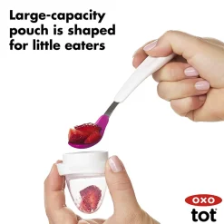 OXO Tot Silicone Self-Feeder 2 Pack - Teal / Navy