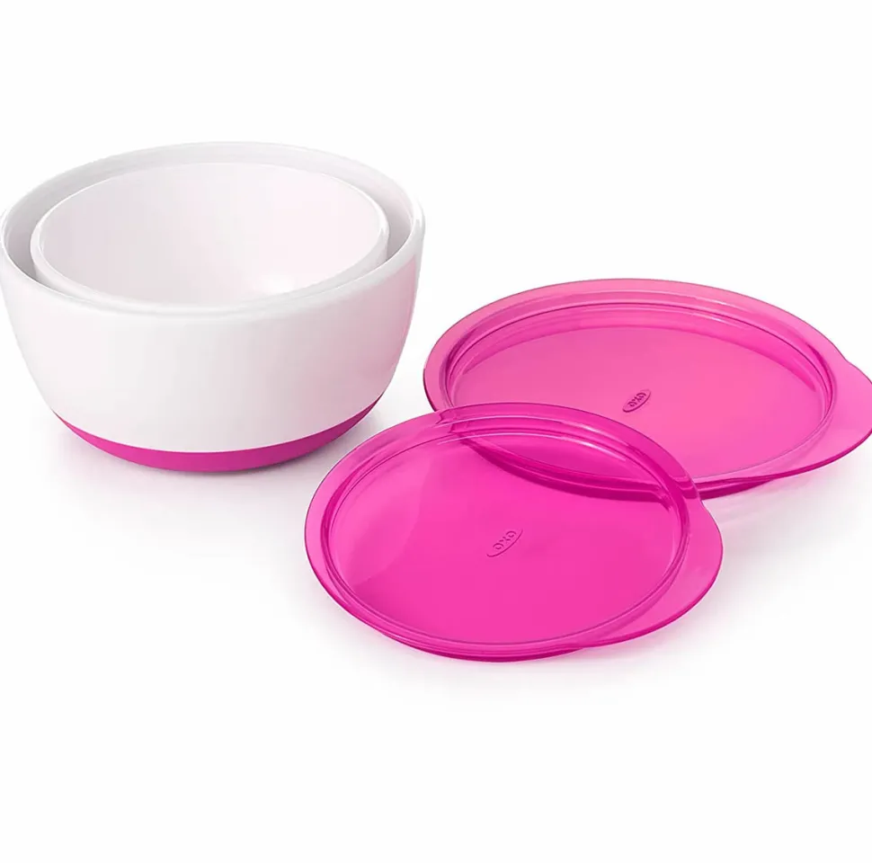 OXO Tot Small & Large Bowl Set - Pink