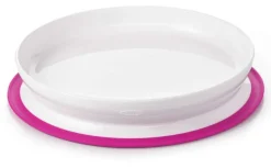 OXO Tot Stick & Stay Plate - Pink