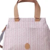 PacaPod Richmond Diaper Bag - Dusty Pink Herringbone