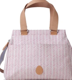 PacaPod Richmond Diaper Bag - Dusty Pink Herringbone