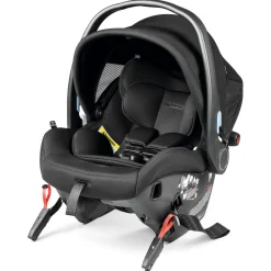 Peg Perego City Loop Double Stroller + Primo Viaggio Urban Mobility Travel System Bundle - Black / Metal / True Black