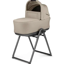 Peg Perego City Loop Stroller + Pop Up Bassinet With Stand Bundle - Black / Metal / Metal