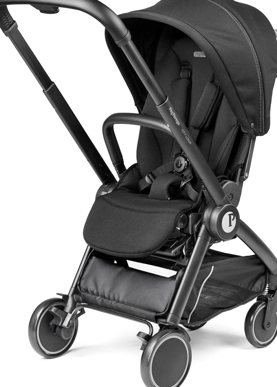 Peg Perego City Loop Stroller Bundle - Black / True Black