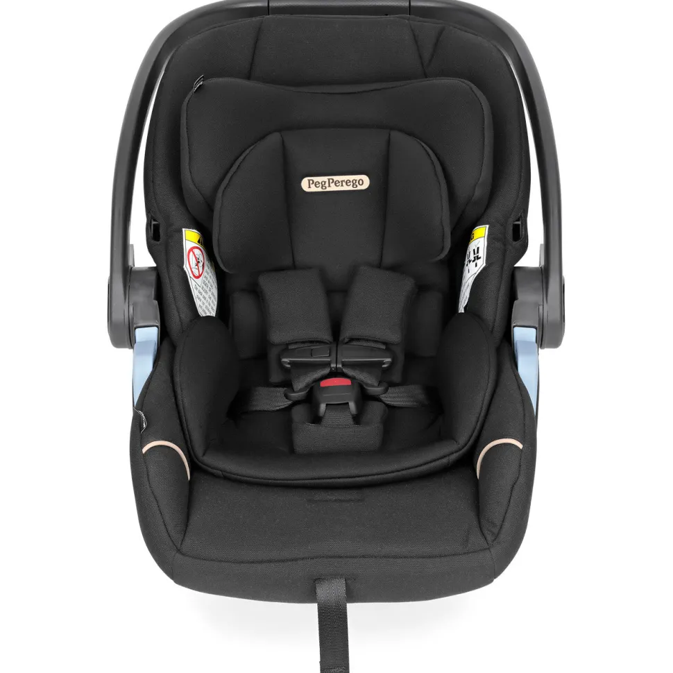 Peg Perego City Loop Stroller + Bassinet + Primo Viaggio Lounge Travel System Bundle - Black / True Black / True Black