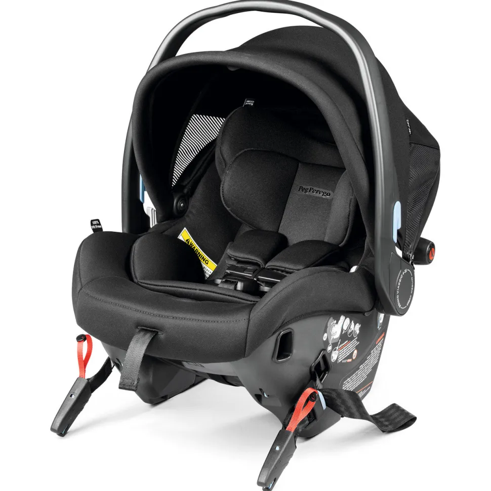 Peg Perego City Loop Twin Stroller + Primo Viaggio Urban Mobility Travel System Bundle - Black / Vanilla Blend / True Black