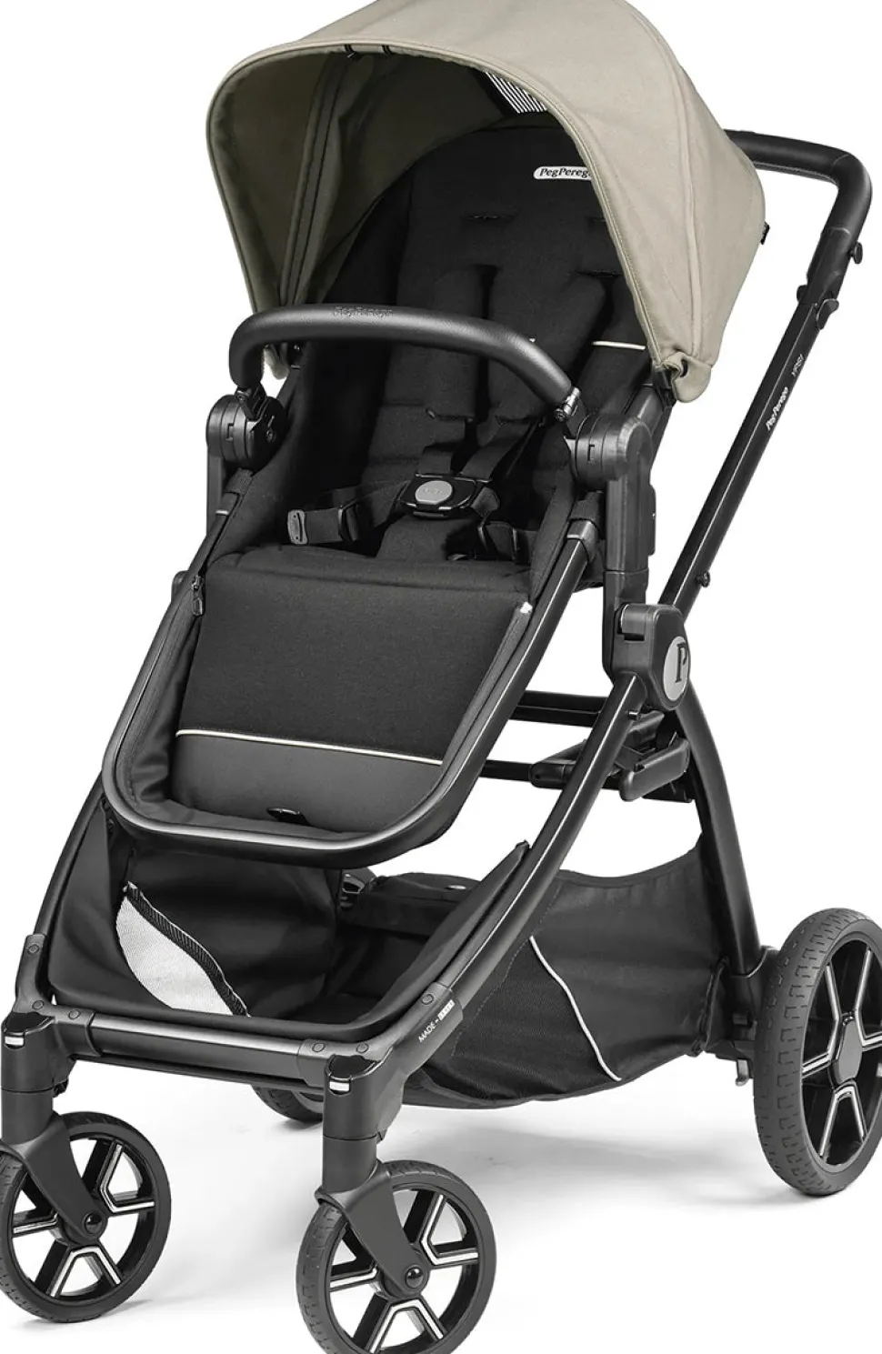 Peg Perego YPSI + Primo Viaggio 4-35 Nido K Twin Travel System Bundle - Vanilla Blend / True Black