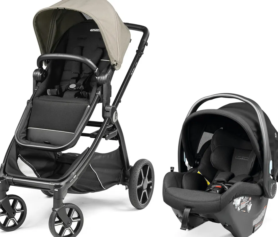 Peg Perego YPSI + Primo Viaggio 4-35 Nido K Travel System Bundle - Vanilla Blend / True Black