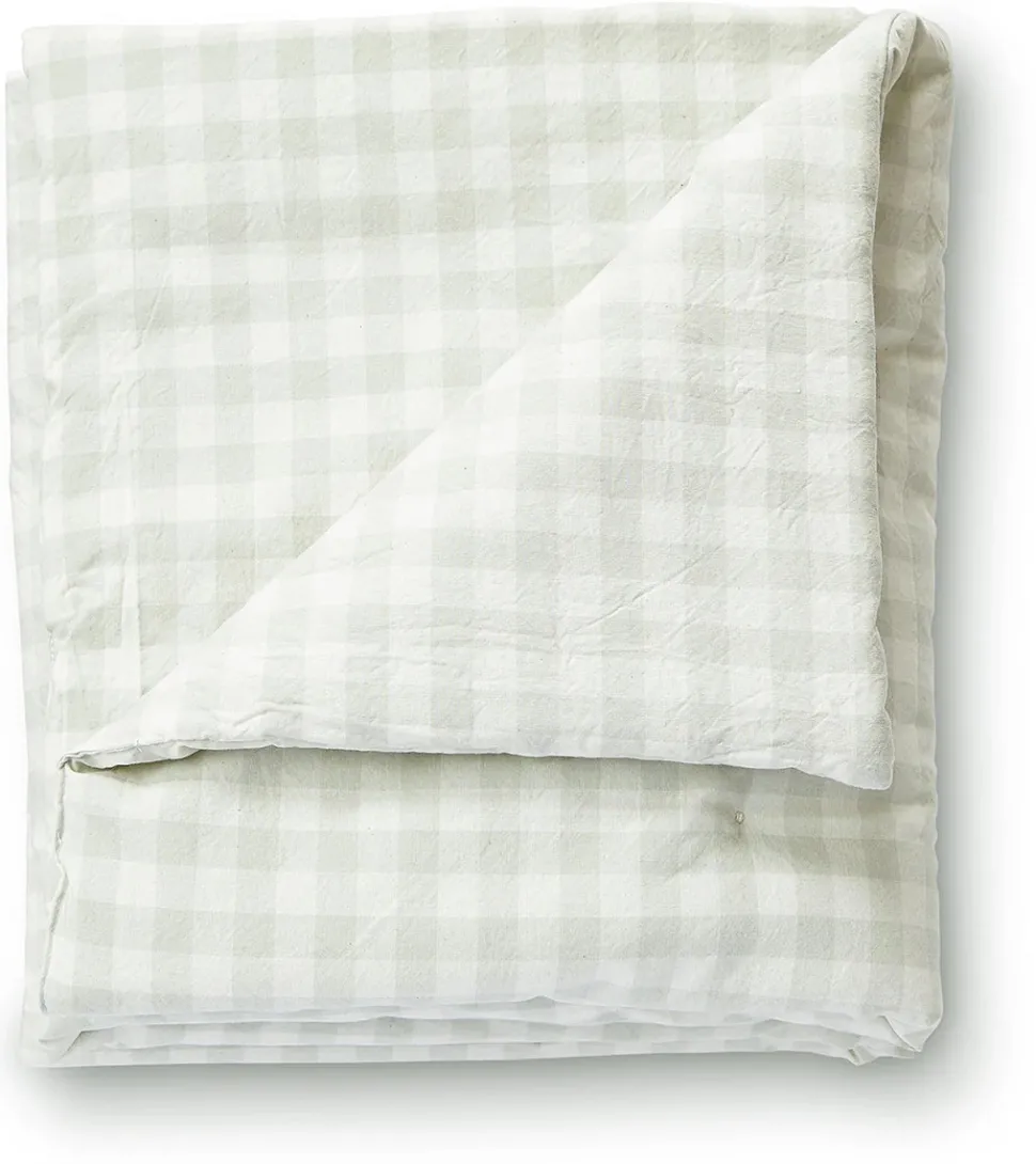 Petit Pehr CheckMate Toddler Blanket, Large - CheckMate Fog