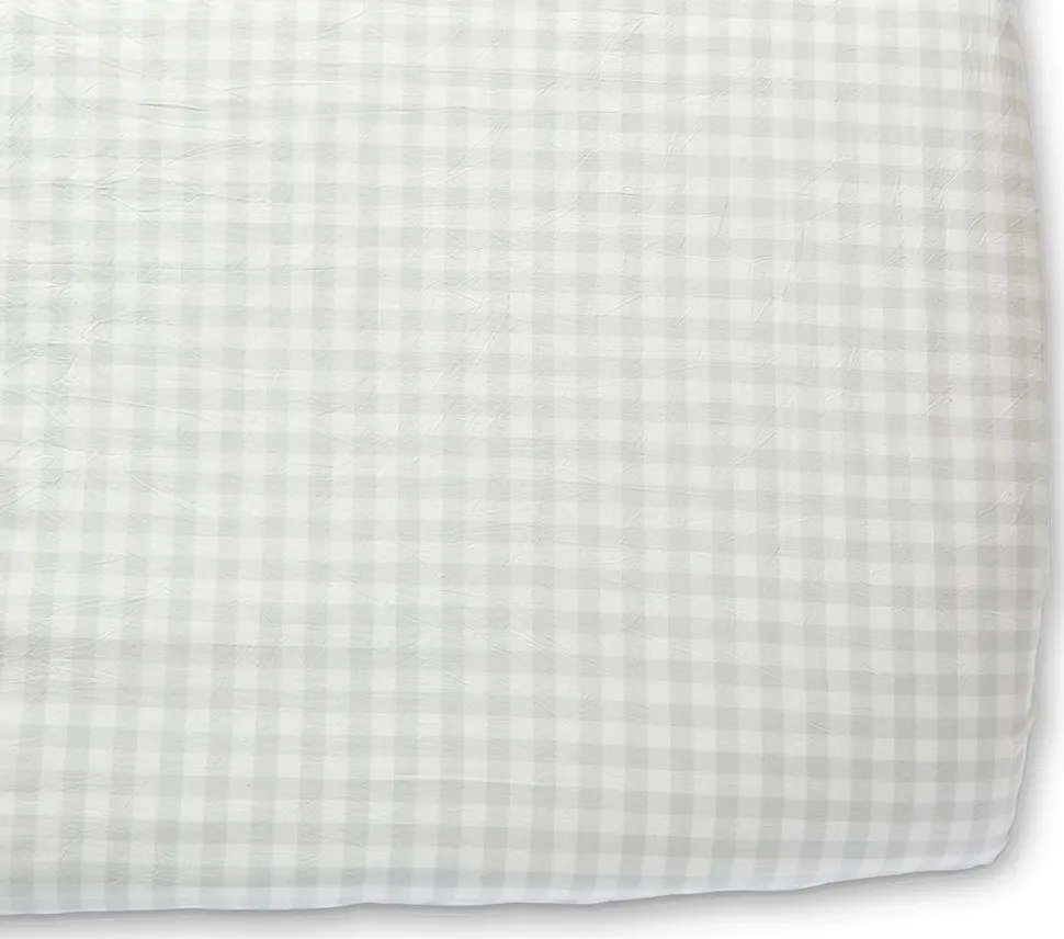 Petit Pehr Crib Sheet - Checkmate Fog