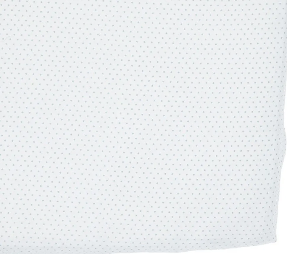 Petit Pehr Crib Sheet - Pin Dot Light Blue