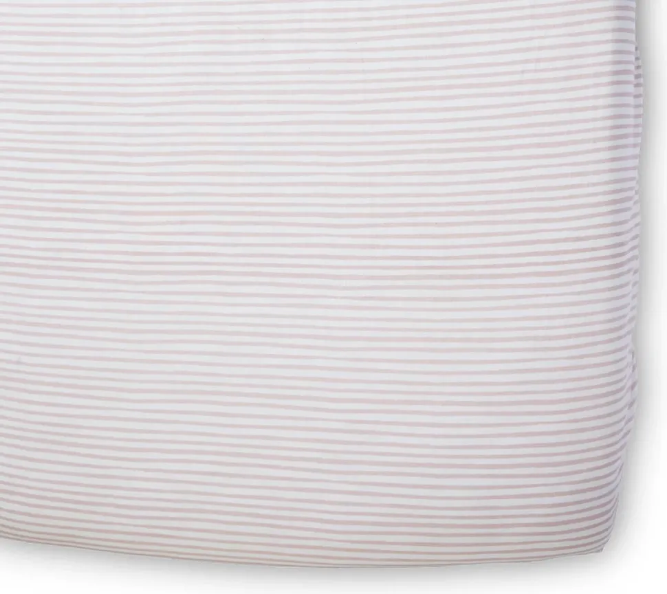 Petit Pehr Crib Sheet - Stripes Away Petal