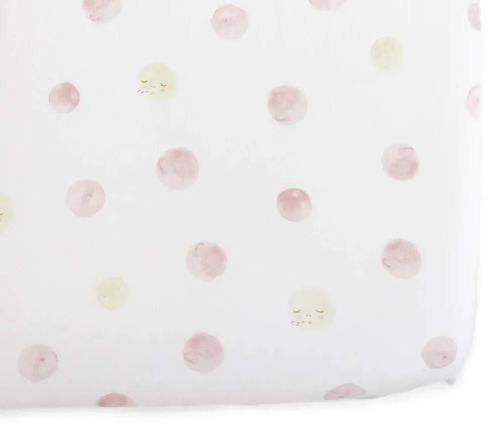 Petit Pehr Organic Crib Sheet - Luna Dawn (Pink)