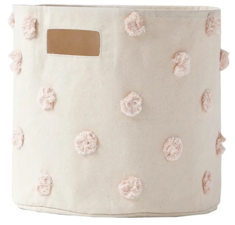 Petit Pehr Pom Pom Basket - Bin - Blush