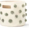 Petit Pehr Pom Pom Basket - Pint - Sage