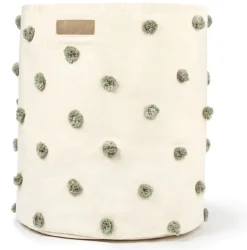 Petit Pehr Pom Pom Basket - Hamper - Sage