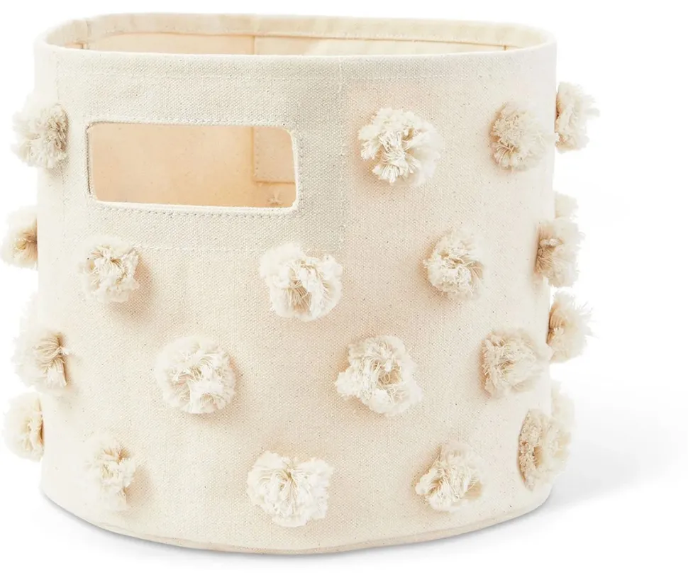 Petit Pehr Pom Pom Basket - Pint - Natural