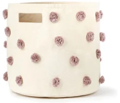 Petit Pehr Pom Pom Basket - Bin - Mauve