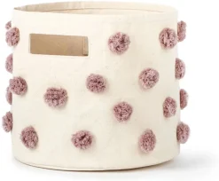 Petit Pehr Pom Pom Basket - Pint - Mauve