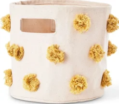 Petit Pehr Pom Pom Mini Storage Basket - Marigold