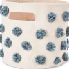 Petit Pehr Pom Pom Pint Storage Basket - Deep Sea