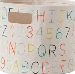 Petit Pehr Pom Pom Pint Storage Basket - Alphabet