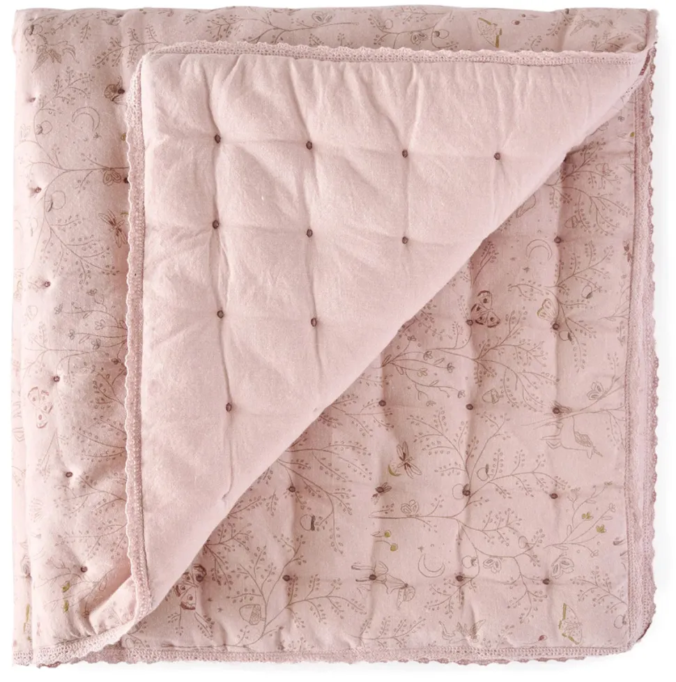 Petit Pehr Quilted Chambray Blanket - Secret Garden
