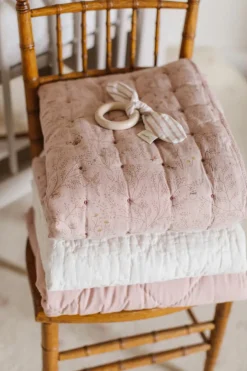 Petit Pehr Quilted Chambray Blanket - Secret Garden