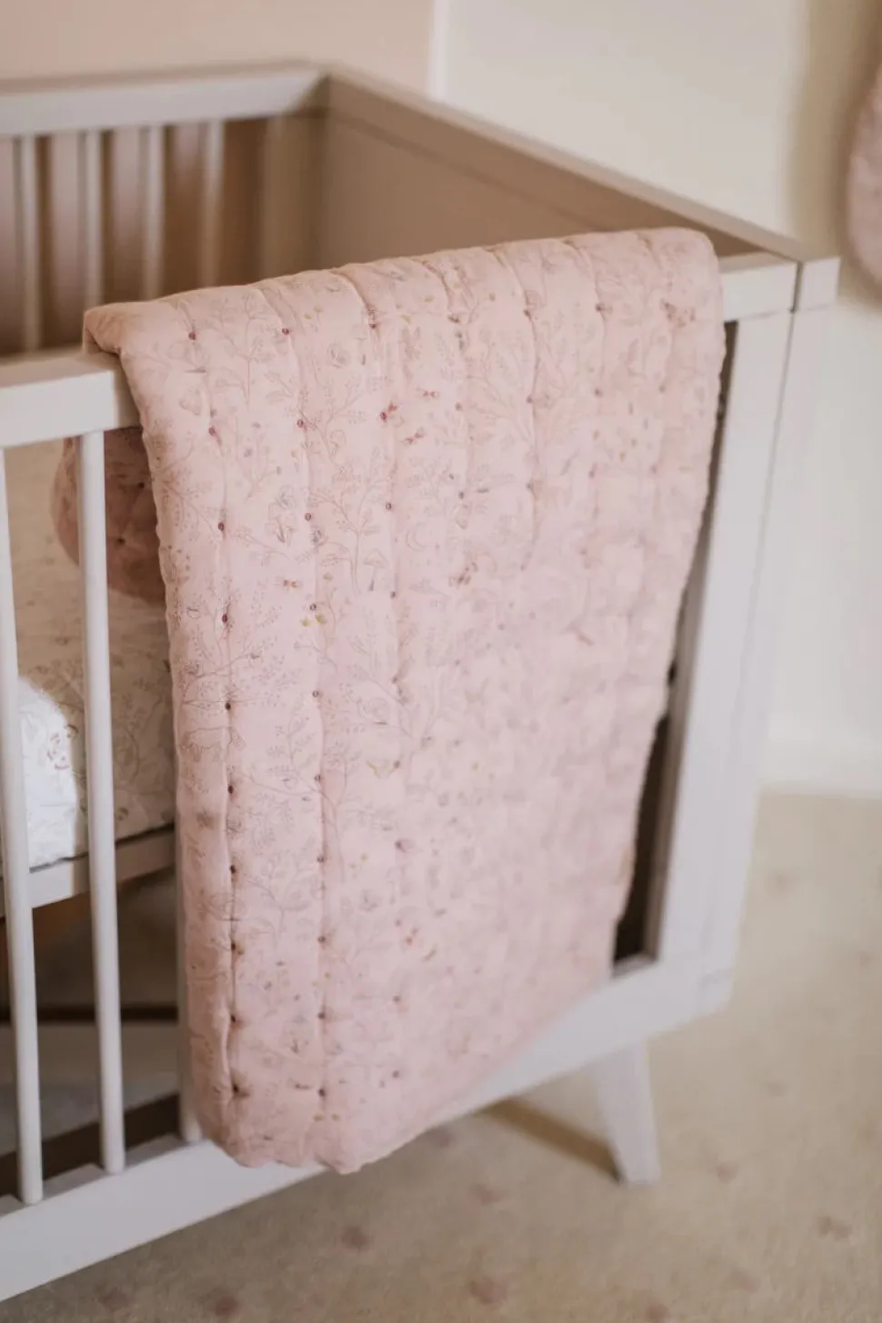 Petit Pehr Quilted Chambray Blanket - Secret Garden